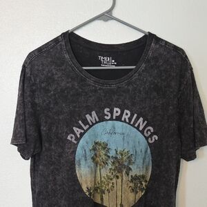 Time And Tru | Black "Palm Springs" Graphic Tee Size Medium NWOT
